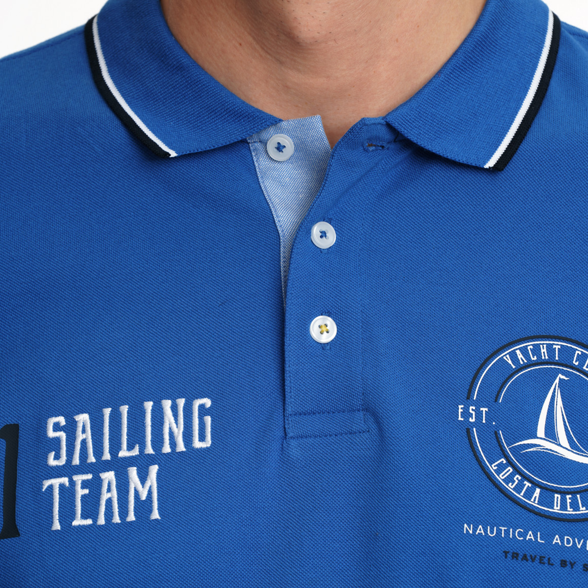 Herren Poloshirt mit Print