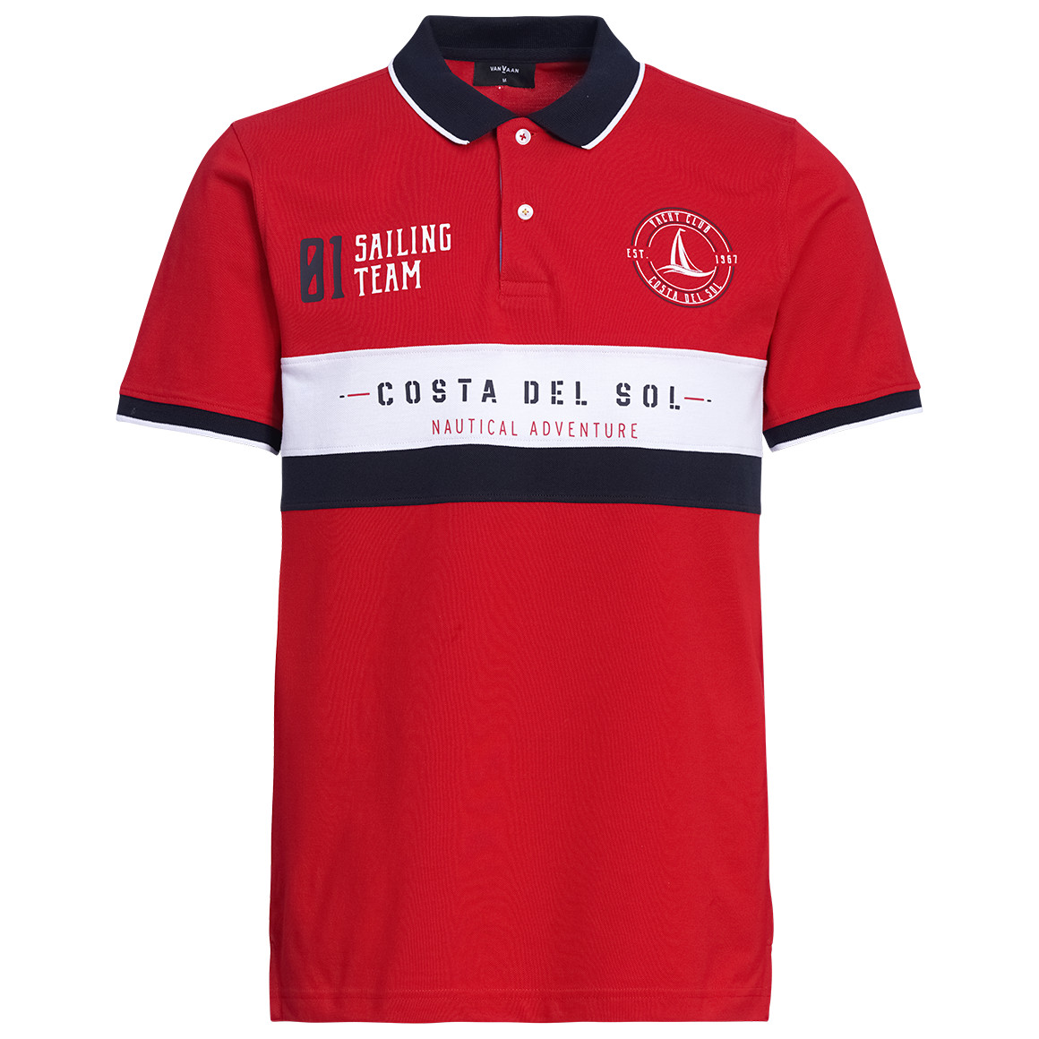 Herren Poloshirt im maritimen Look