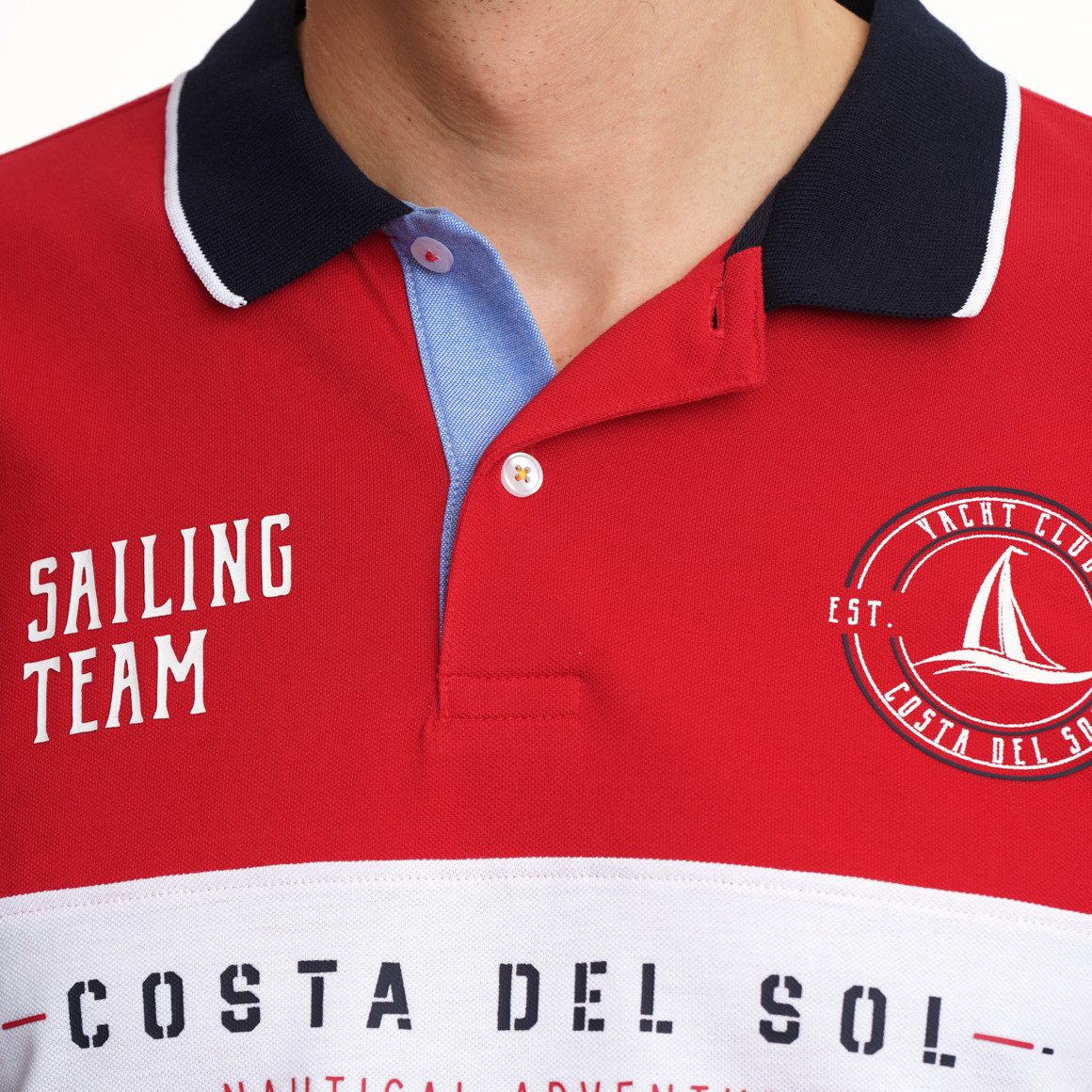 Herren Poloshirt im maritimen Look