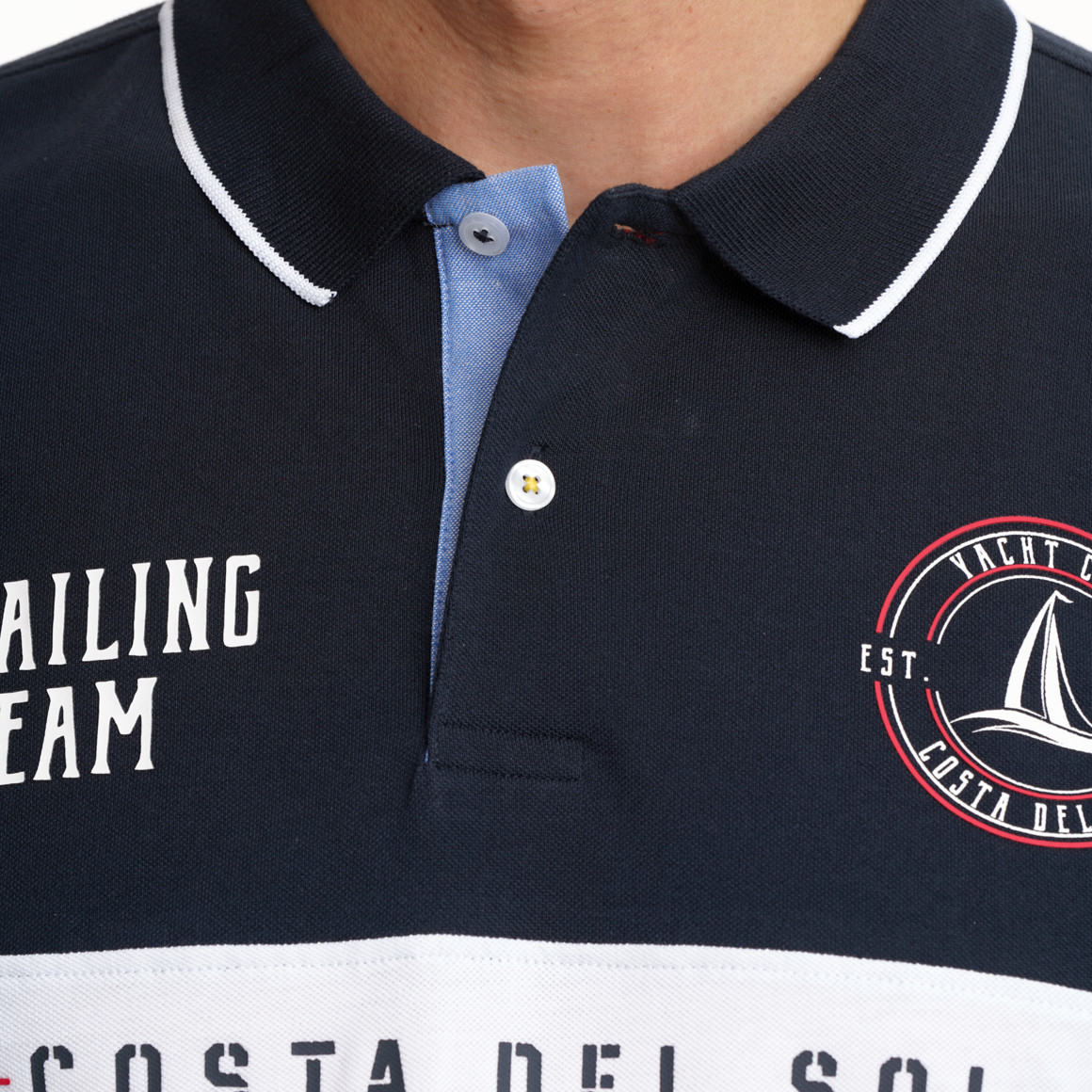 Herren Poloshirt im maritimen Look