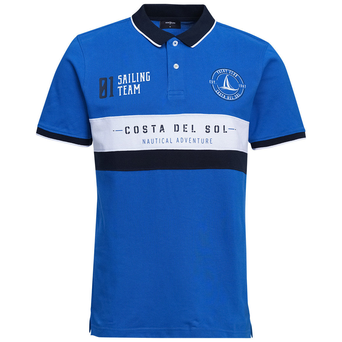 Herren Poloshirt im maritimen Look