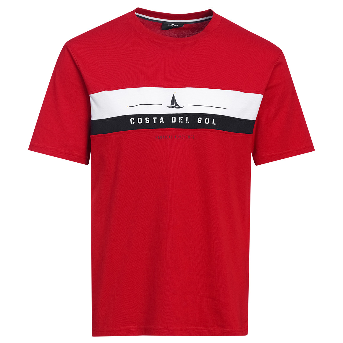 Herren T-Shirt mit Farbteiler