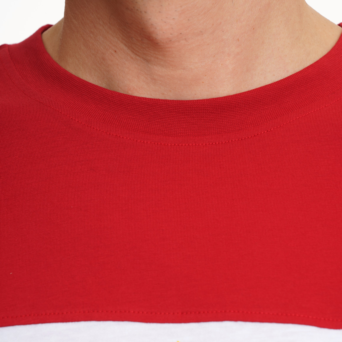 Herren T-Shirt mit Farbteiler