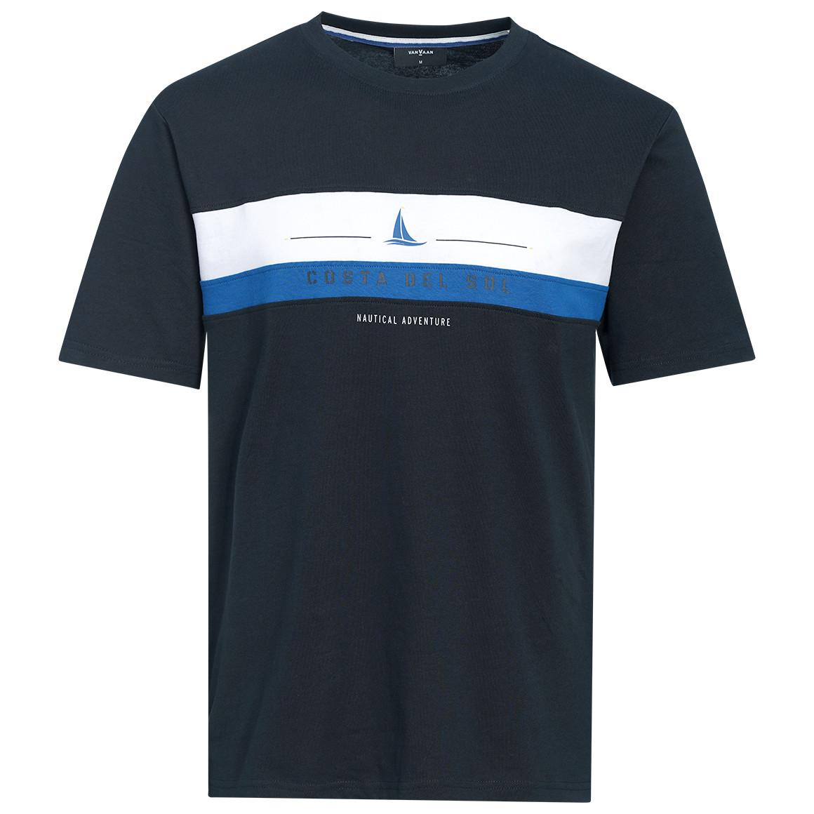 Herren T-Shirt mit Farbteiler