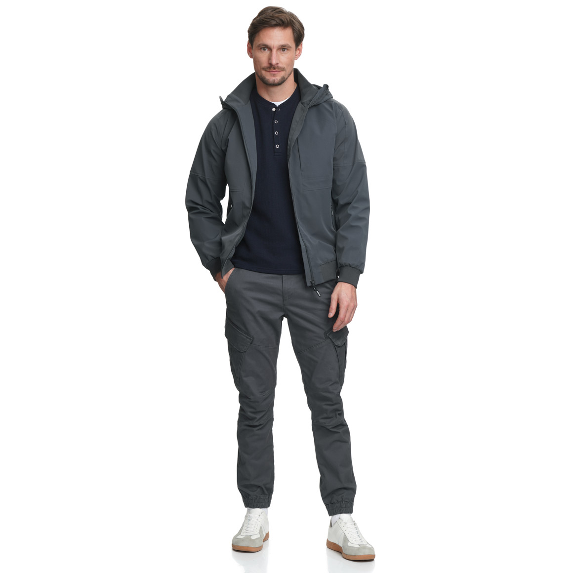 Herenjas met capuchon