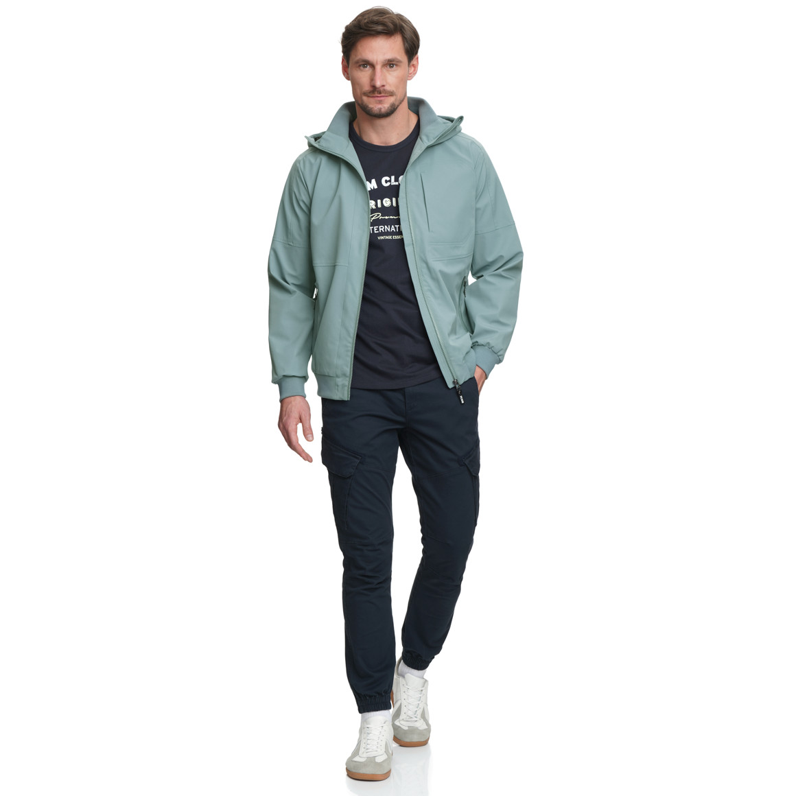 Herren Jacke mit Kapuze