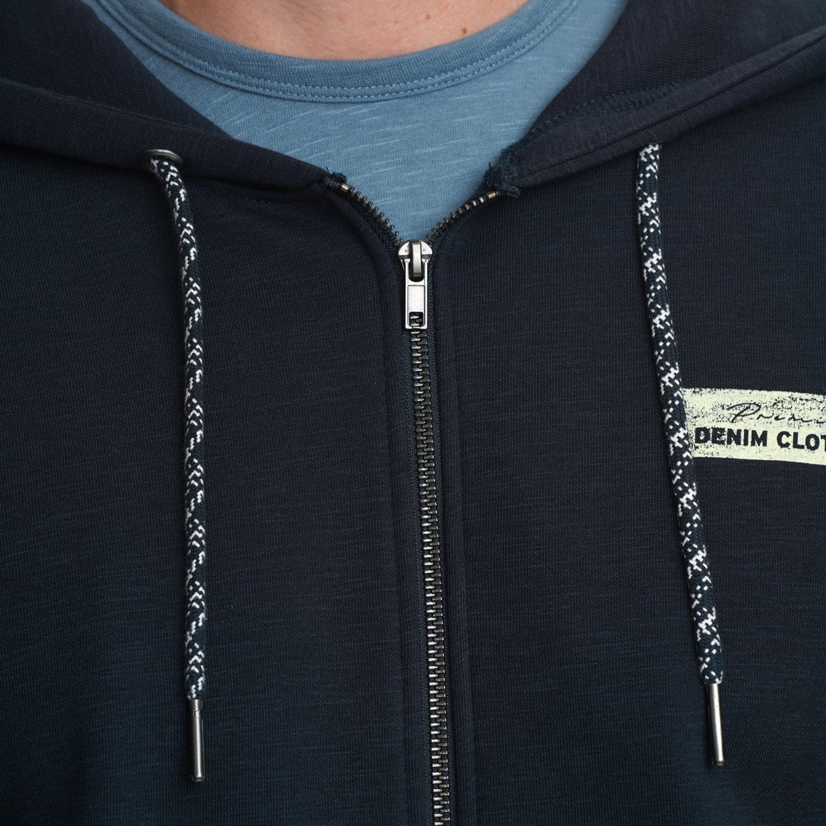 Sweaterjas voor heren met vlammengaren