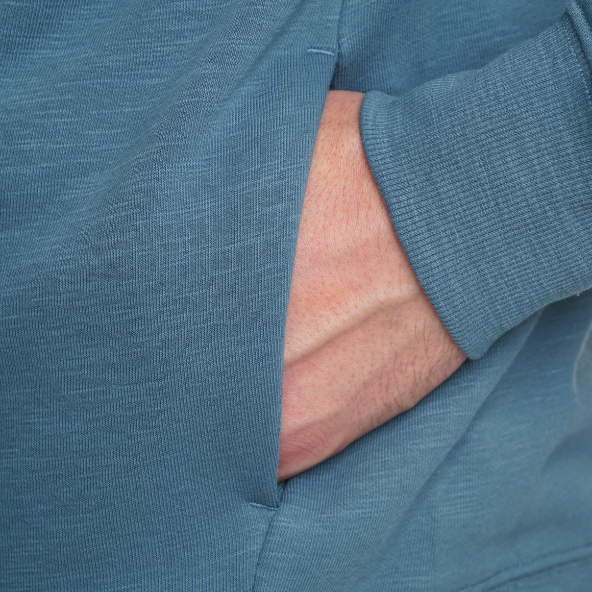 Herren Sweatjacke mit Flammgarn