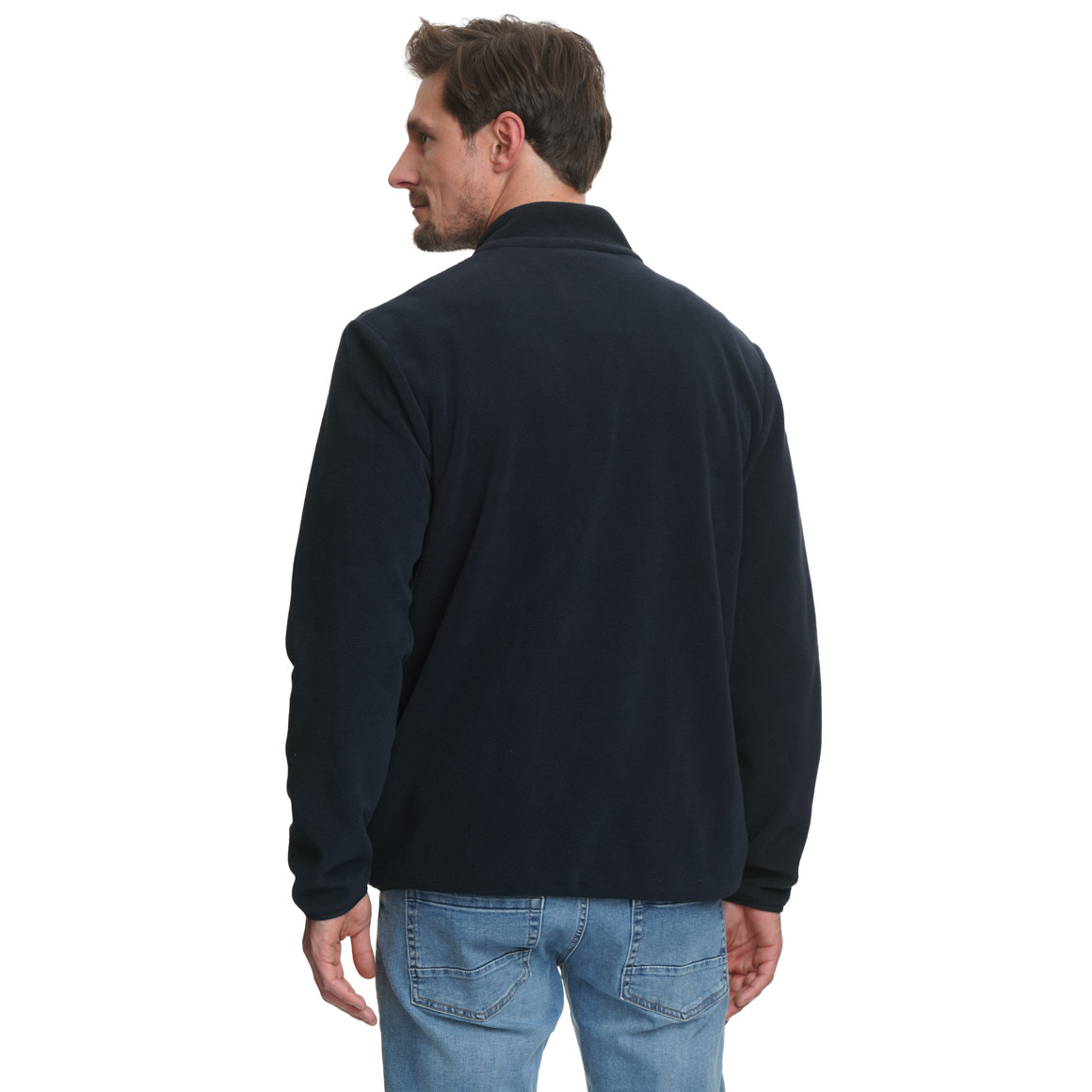 Fleecejas voor heren met borstzak