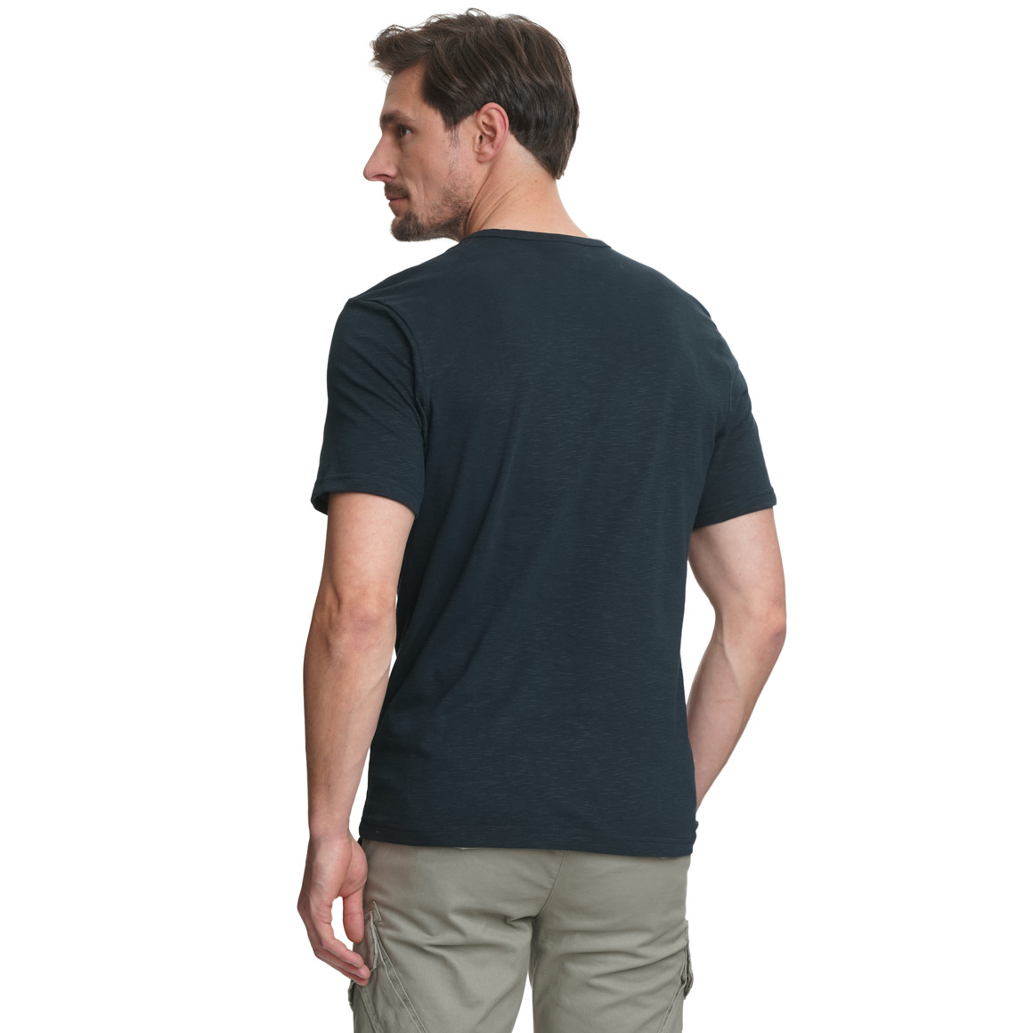 T-shirt voor heren met vlammengaren