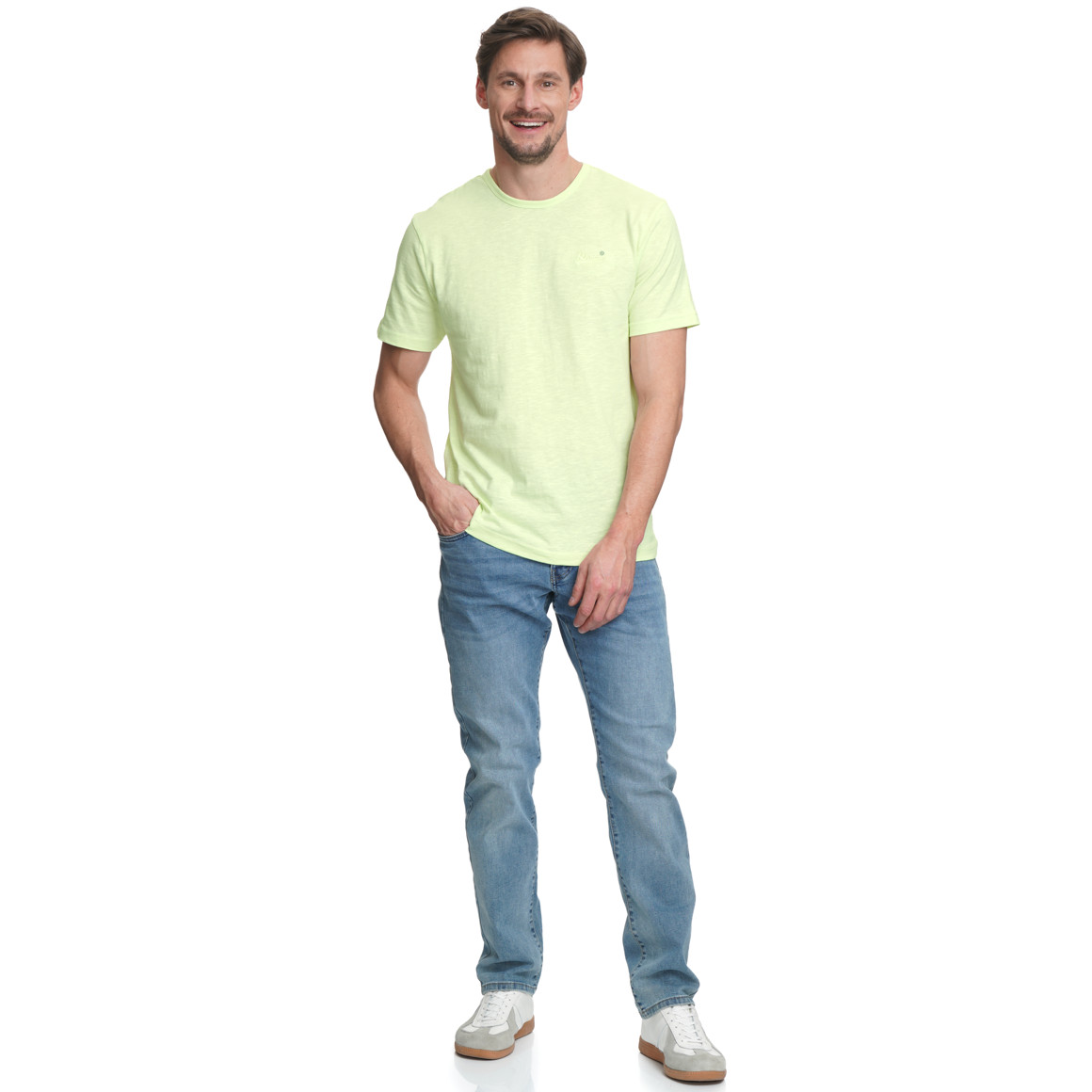 T-shirt voor heren met vlammengaren