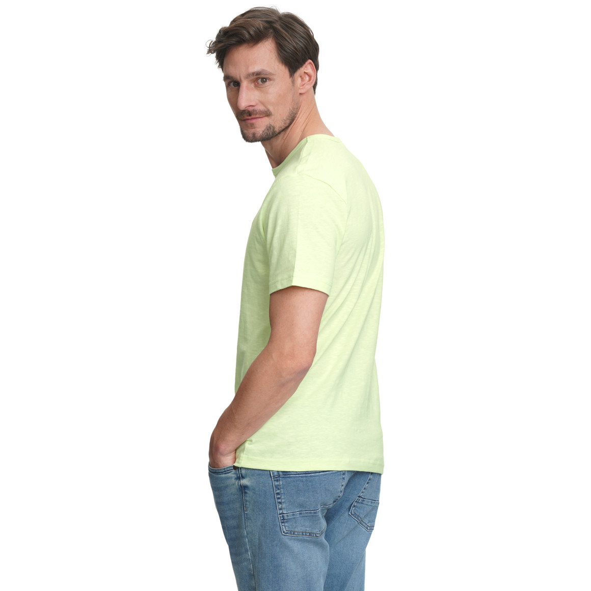 T-shirt voor heren met vlammengaren