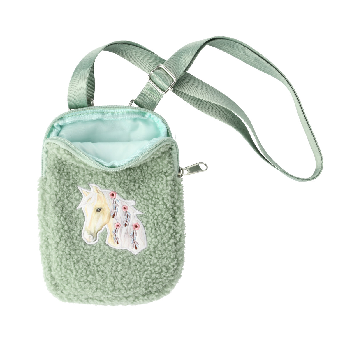 Mädchen Handytasche mit Pferde-Applikation