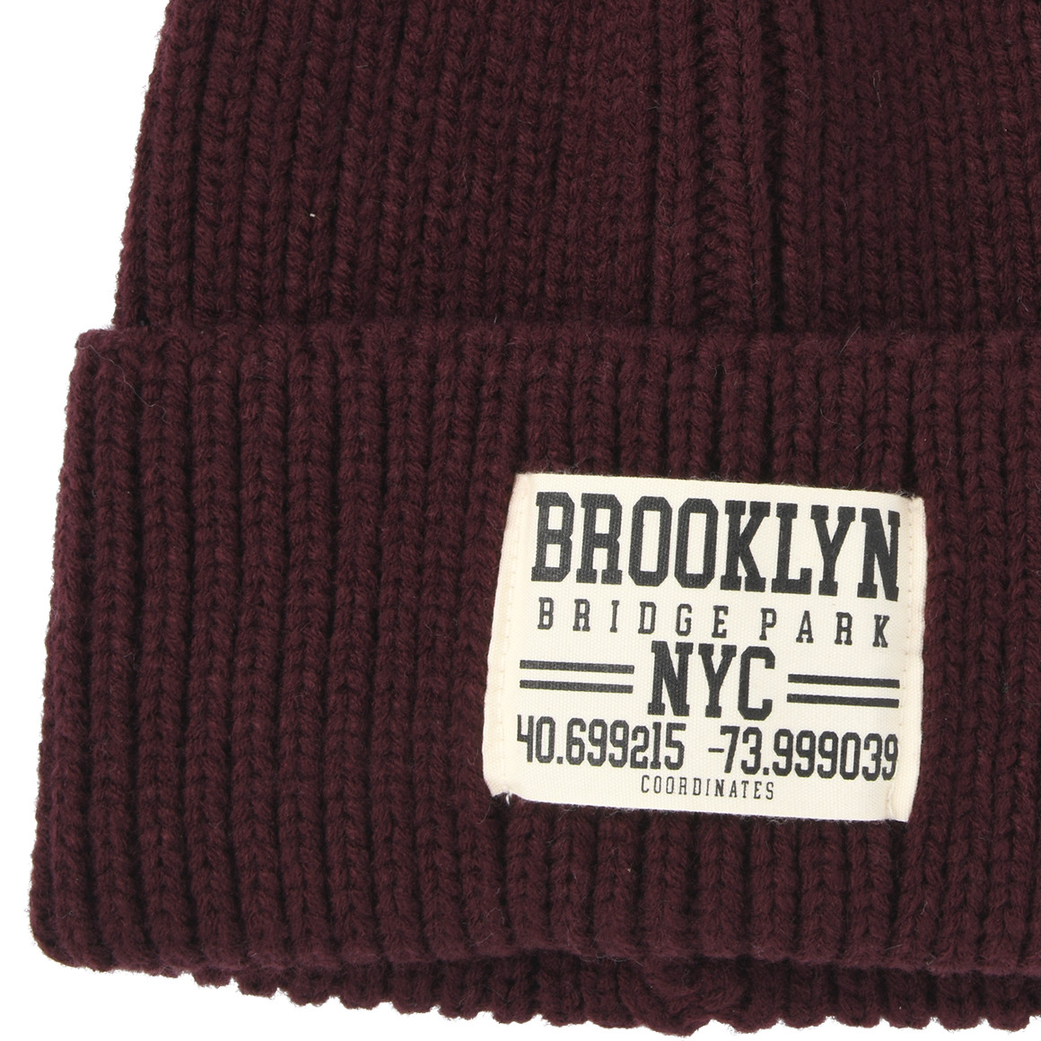 Gebreide damesmuts met patch