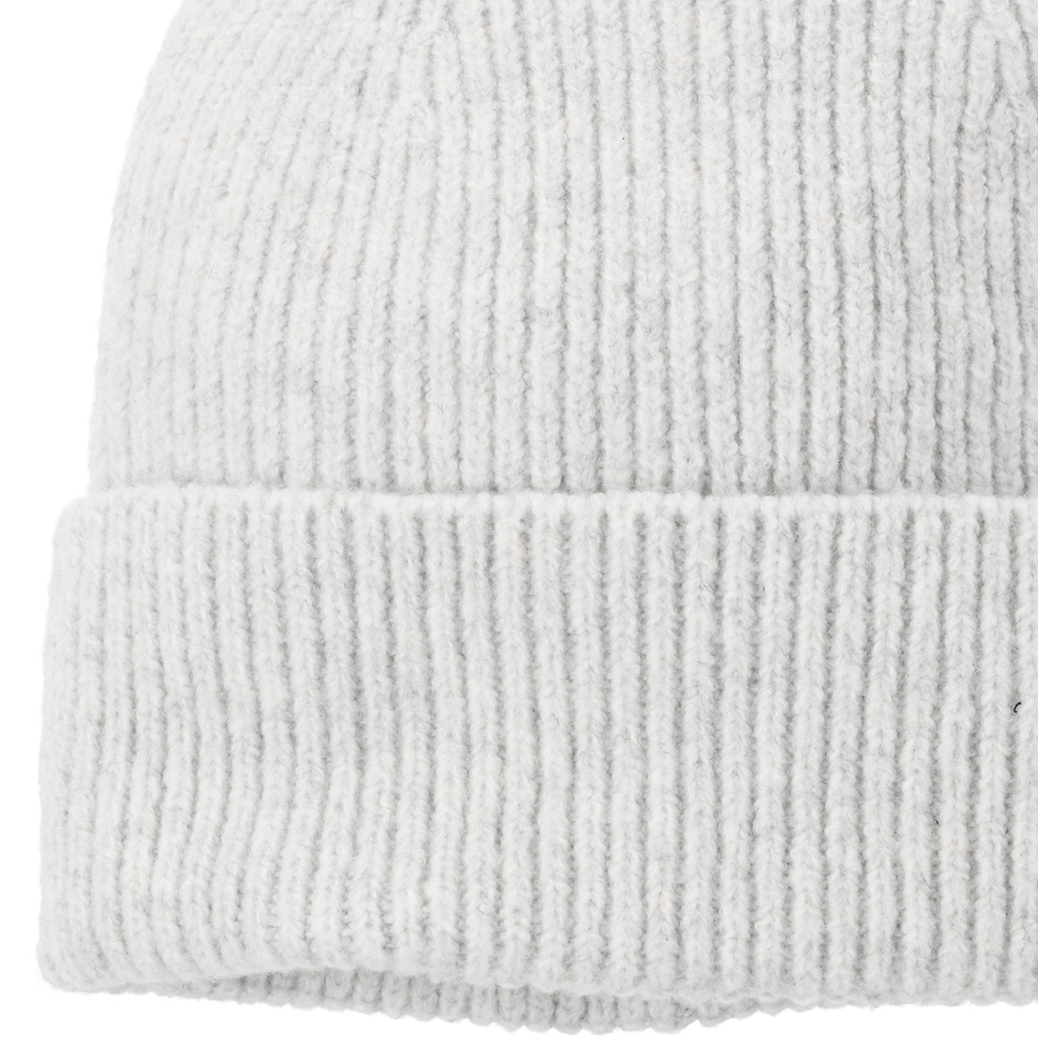 Dames gebreide muts met geribde structuur