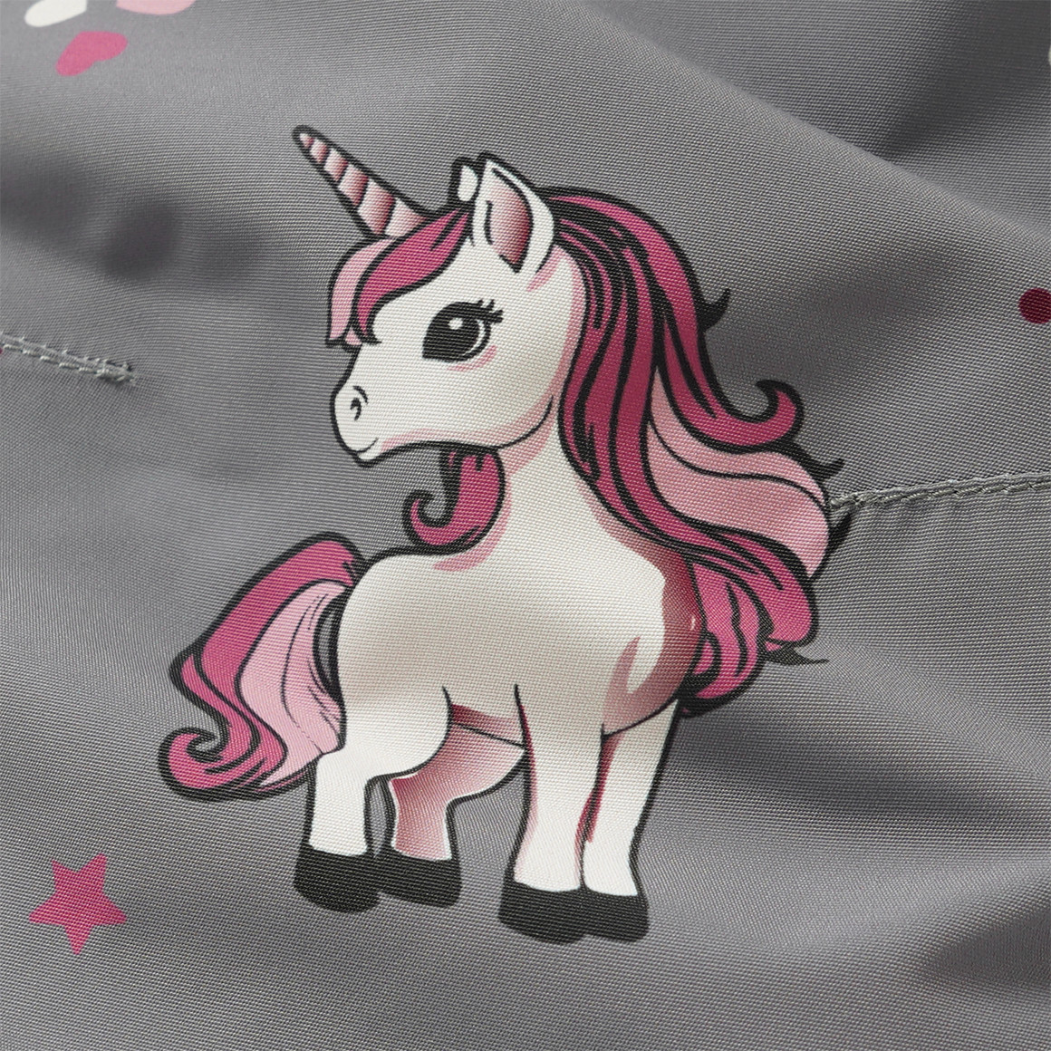 Mädchen Schneeoverall mit Einhorn-Motiven