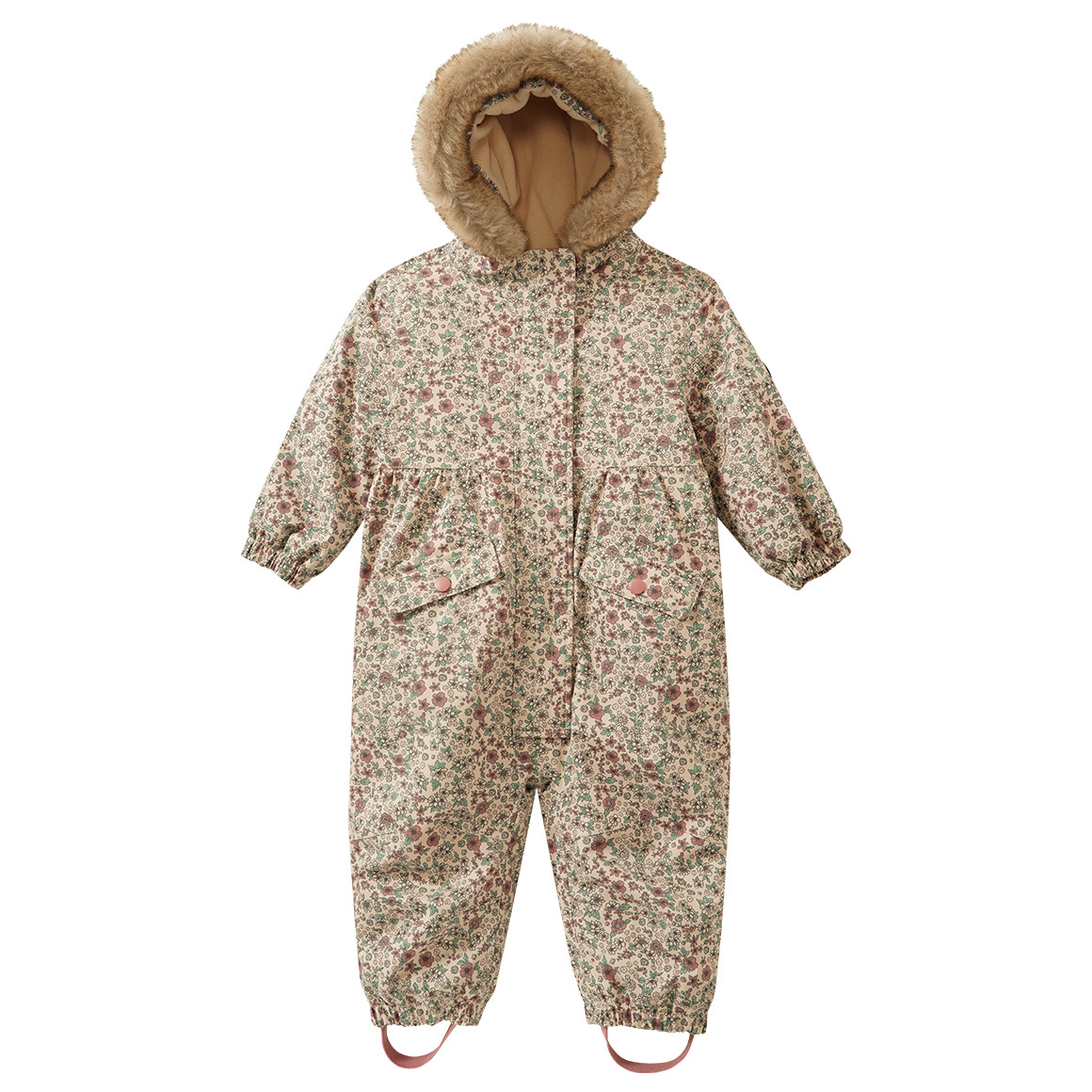 Baby Schneeoverall im Millefleur-Design