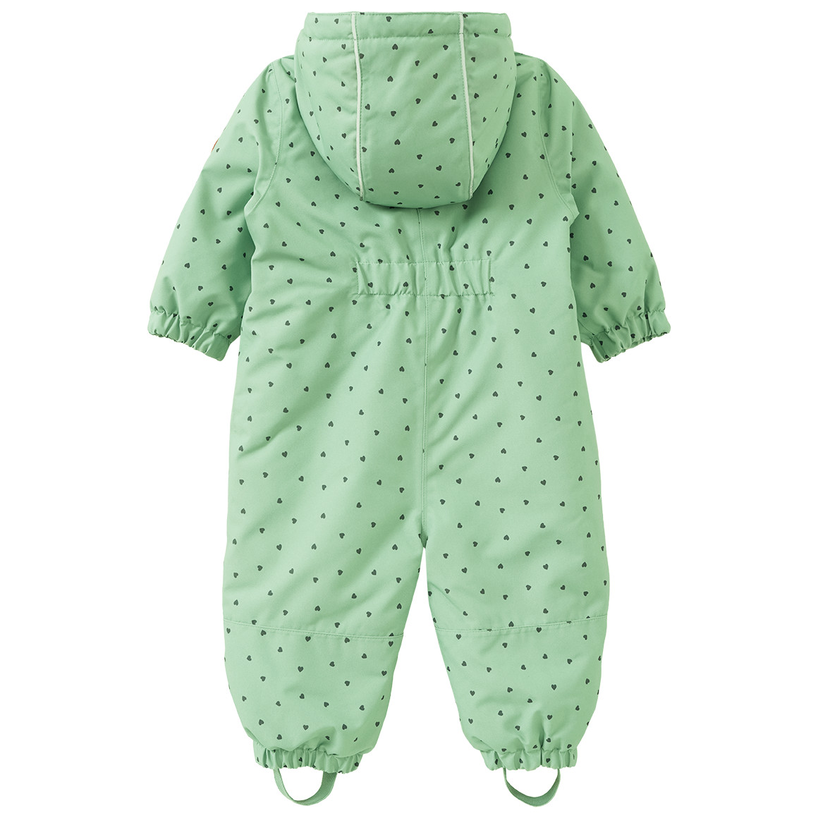 Baby Schneeoverall mit Herz-Allover