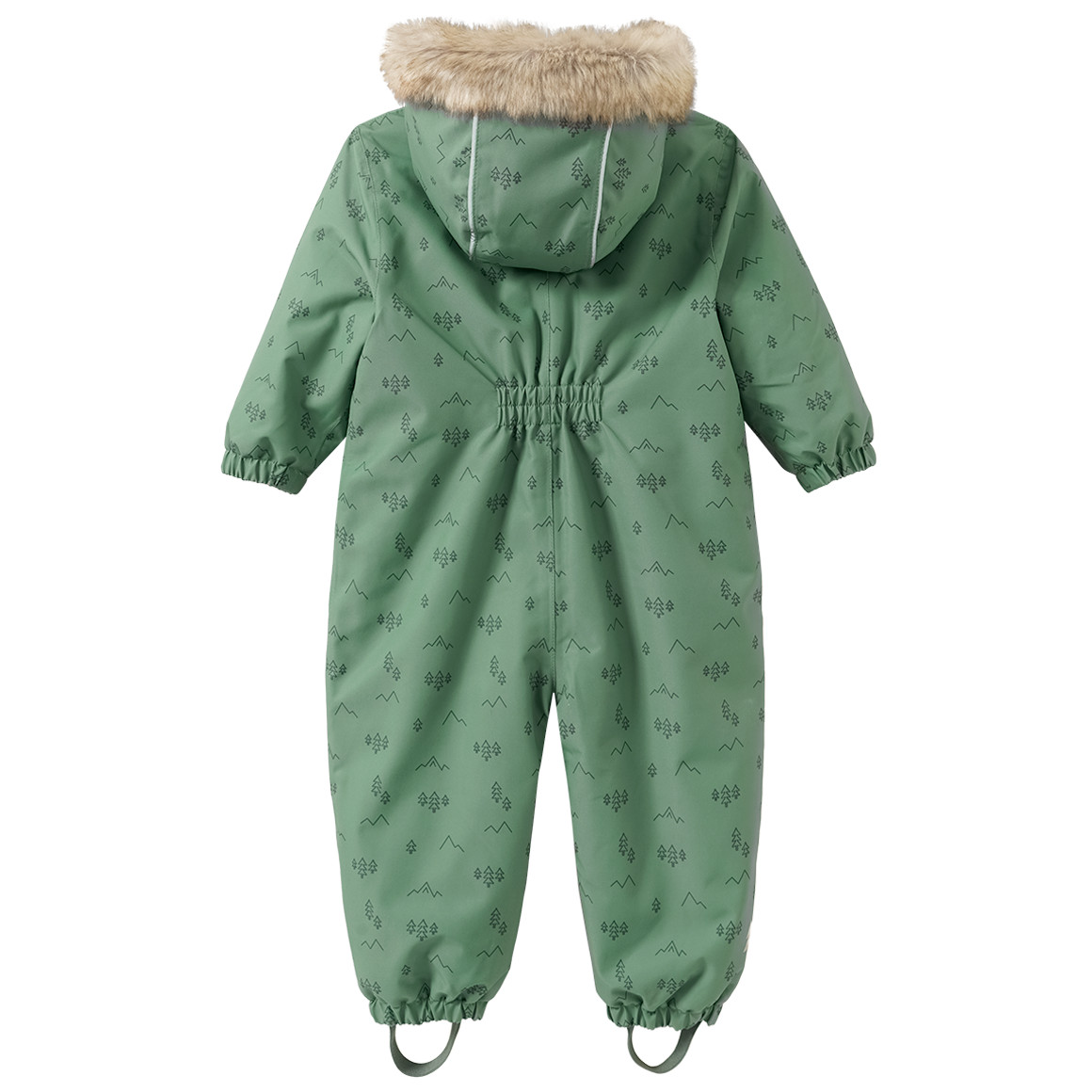 Baby Schneeoverall mit Fellimitat