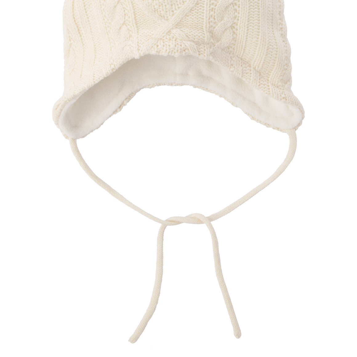 Gebreide babymuts met pompon