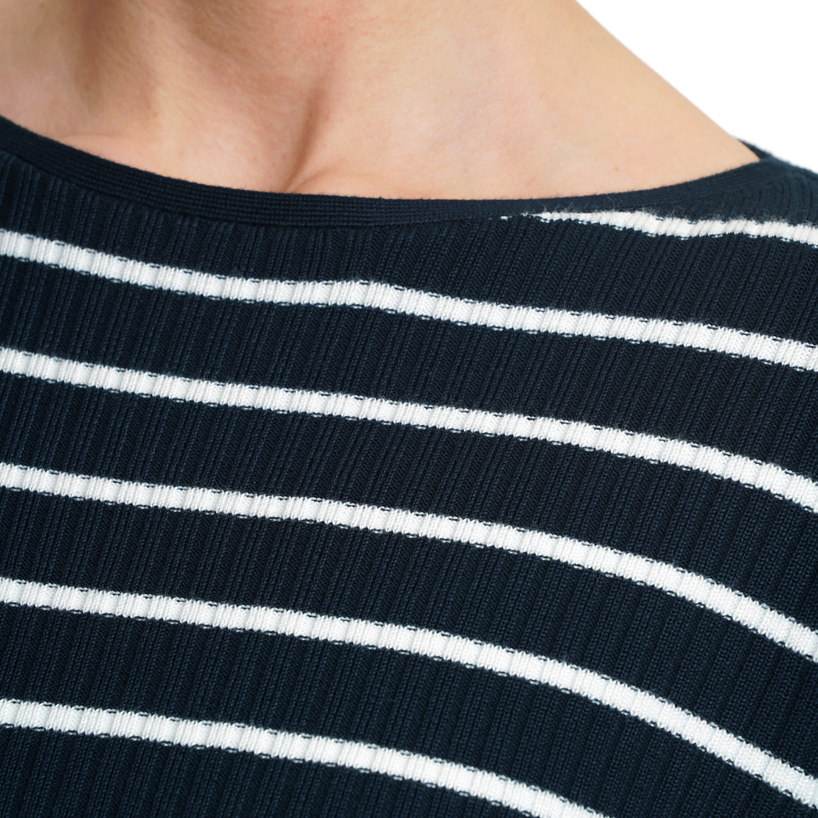 Damen Strickpullover mit Querrippen