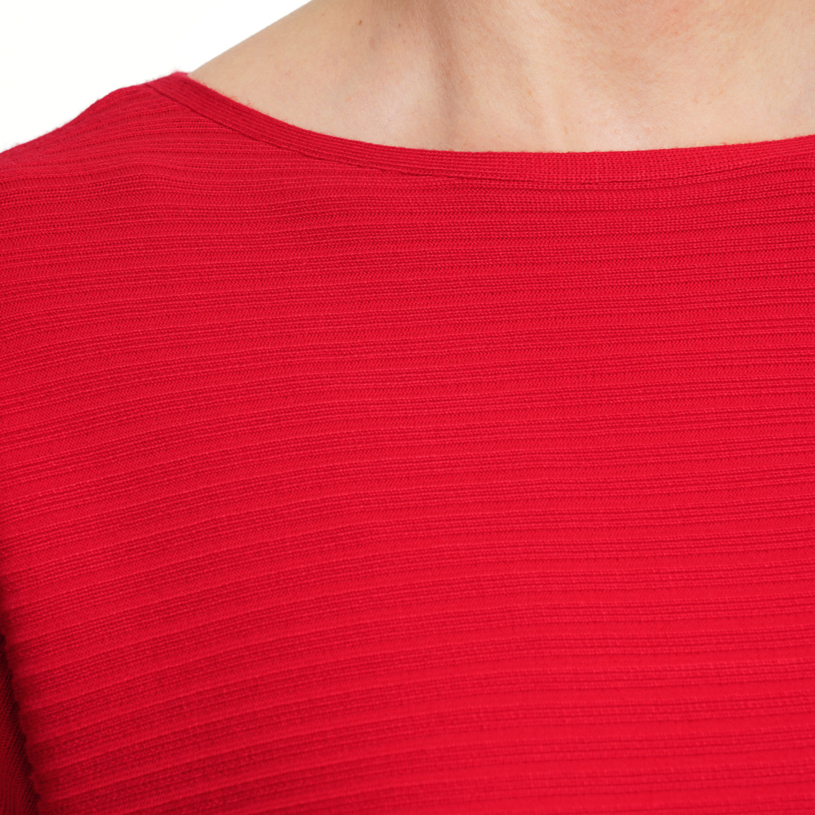 Damen Strickpullover mit Querrippen