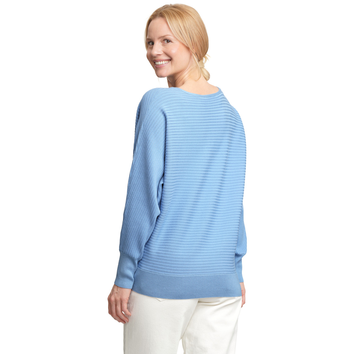 Damen Strickpullover mit Querrippen