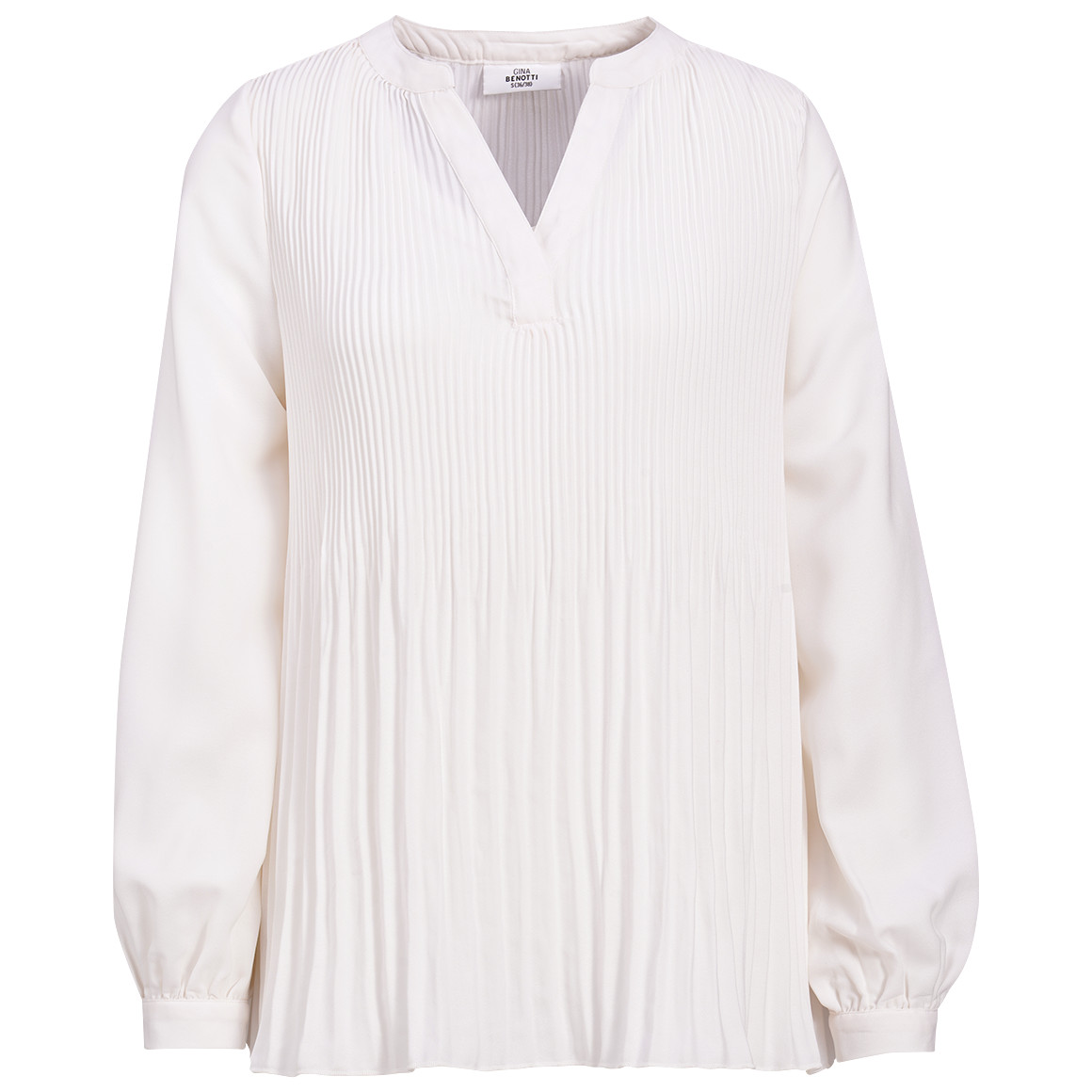 Damen Plissee-Bluse