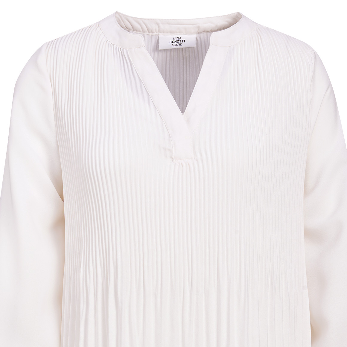 Damen Plissee-Bluse