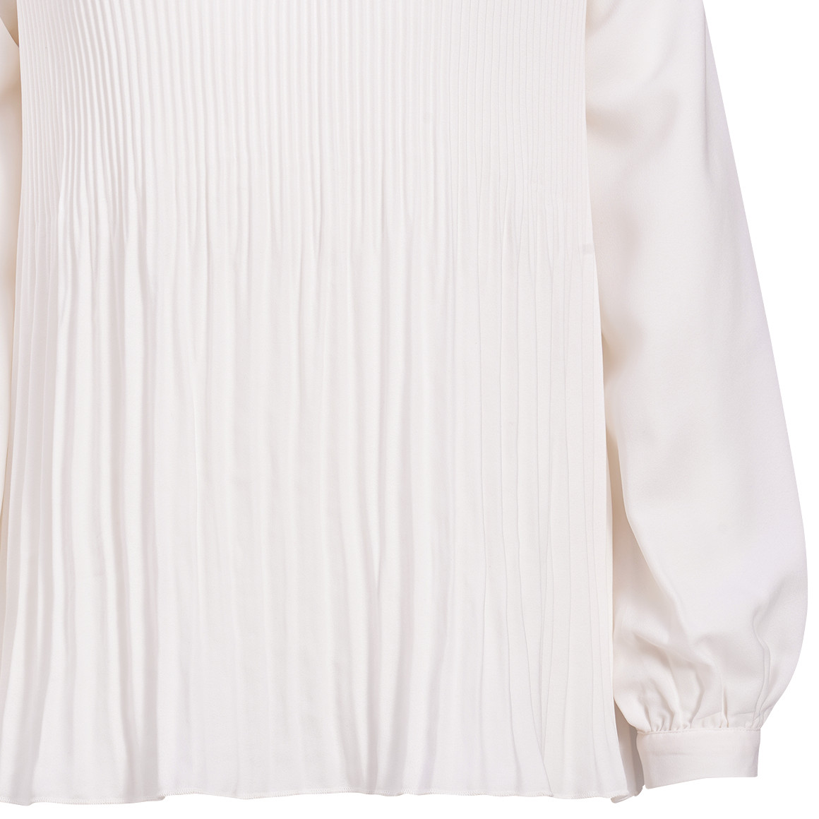 Damen Plissee-Bluse