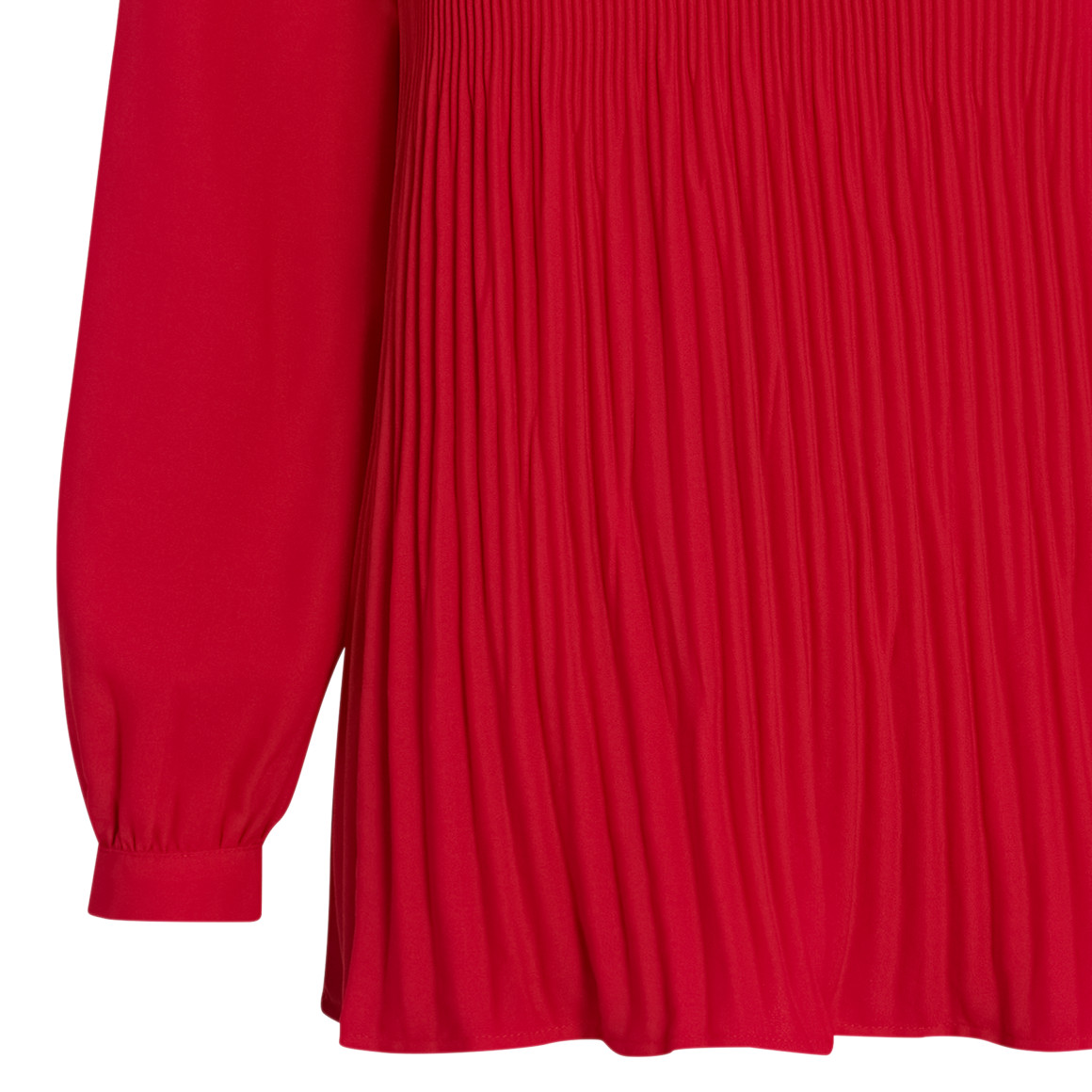Damen Plissee-Bluse
