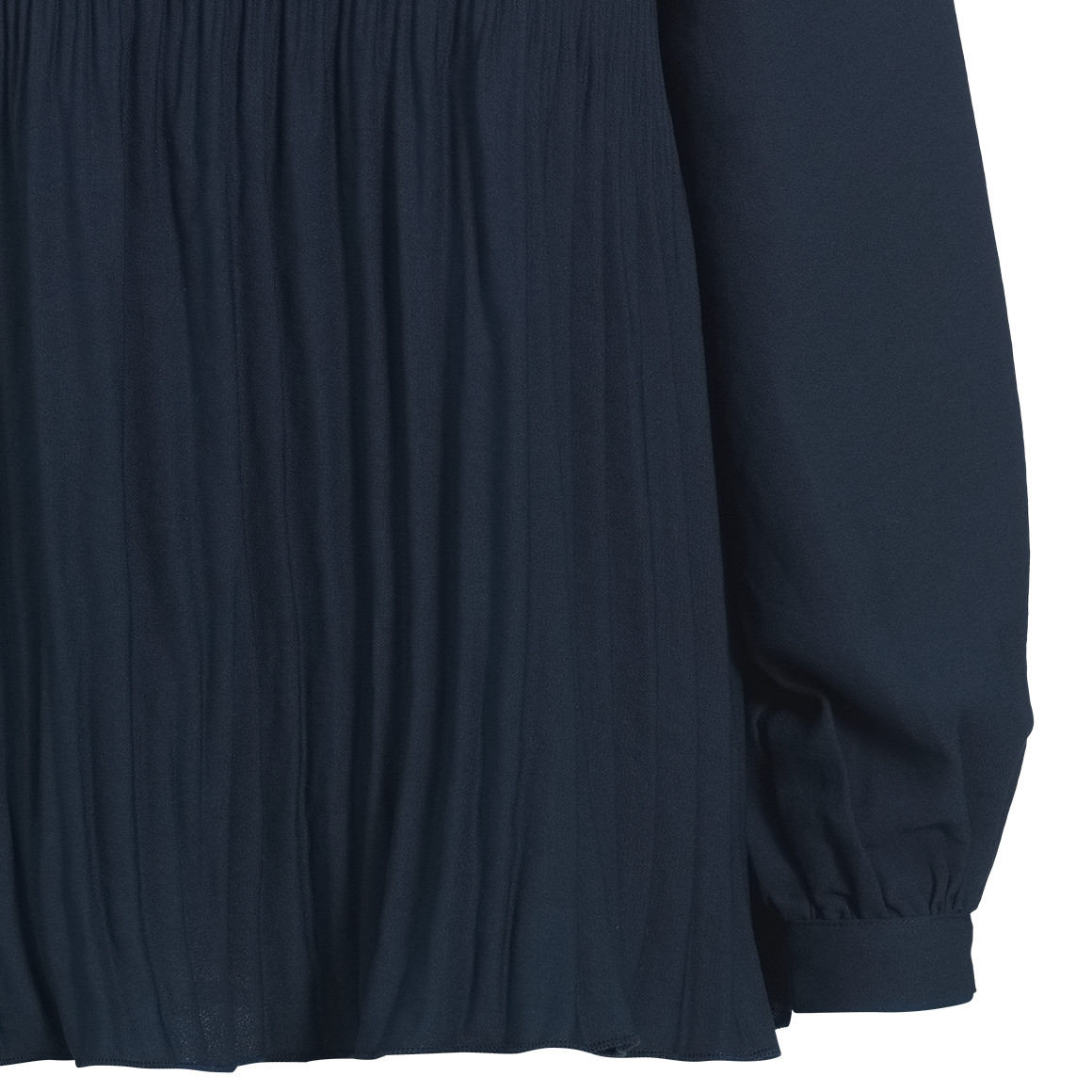 Damen Plissee-Bluse