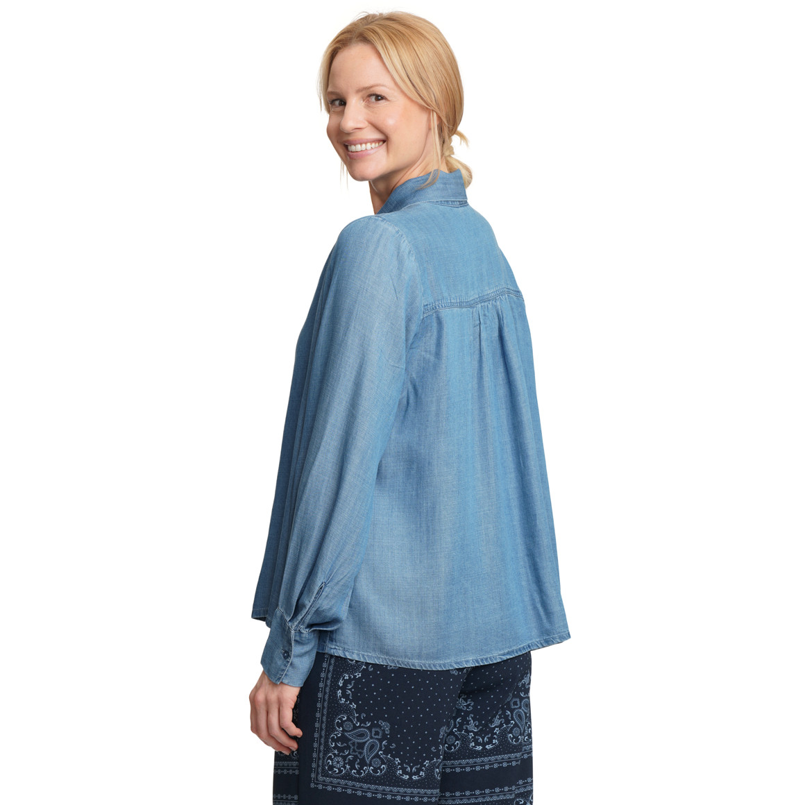 Damen Bluse aus leichtem Denim