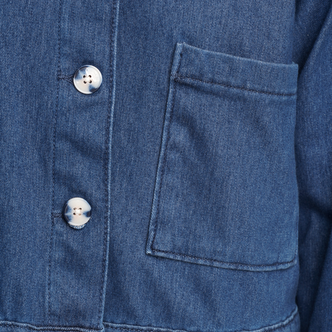 Damen Jeansjacke mit Knopfleiste