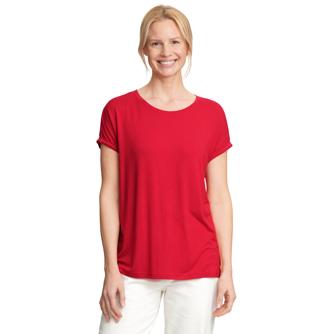 Damen T-Shirt unifarben