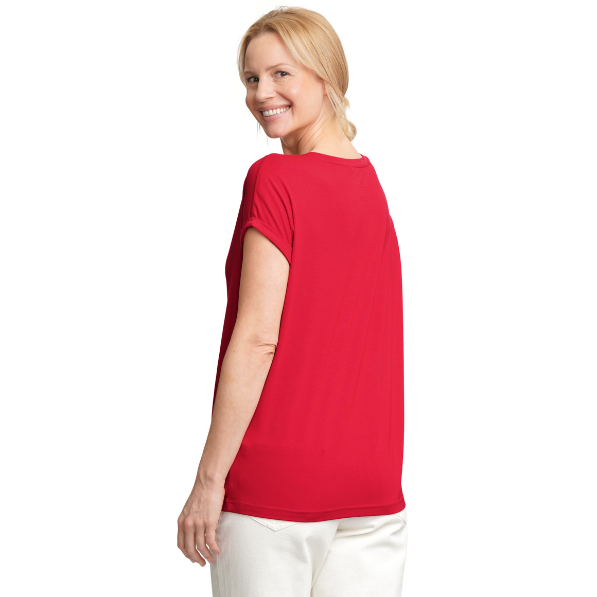 Damen T-Shirt unifarben