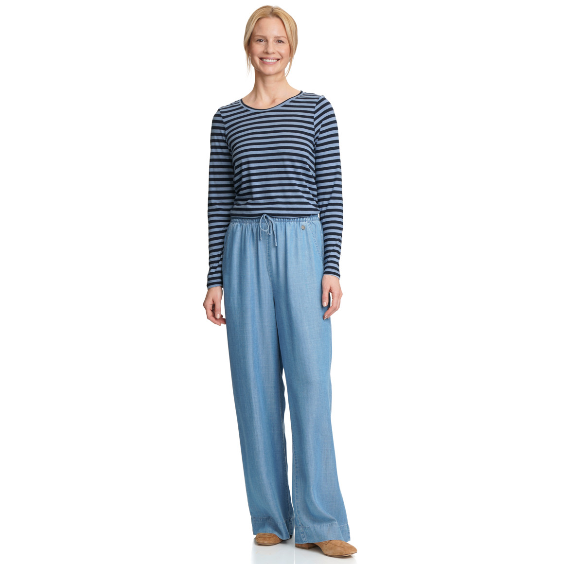 Damen Langarmshirt im Streifen-Look