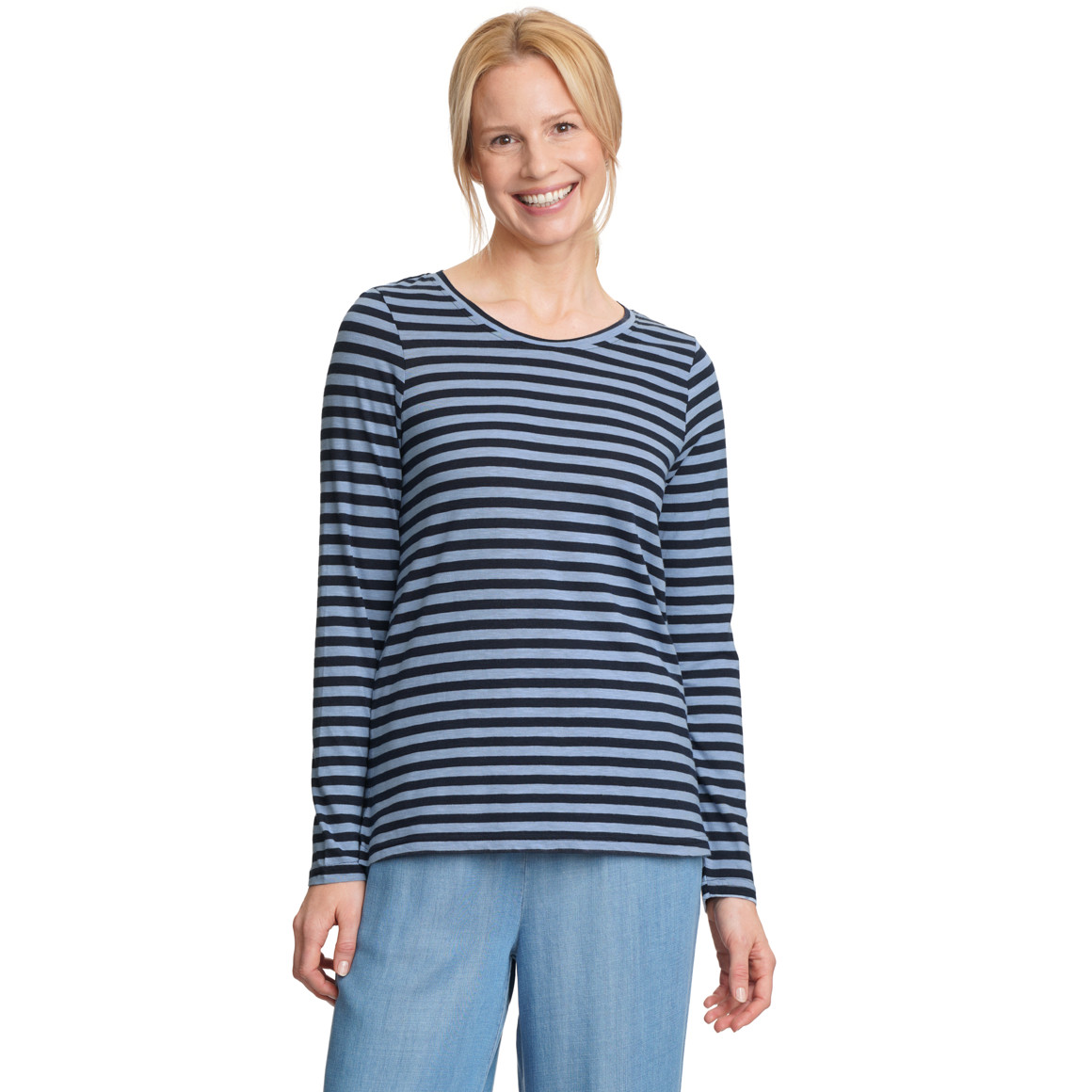 Damen Langarmshirt im Streifen-Look