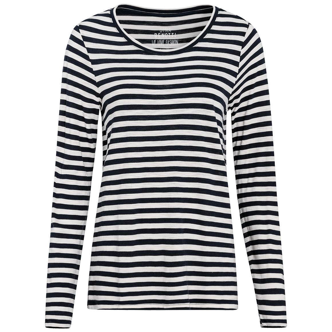Damen Langarmshirt im Streifen-Look