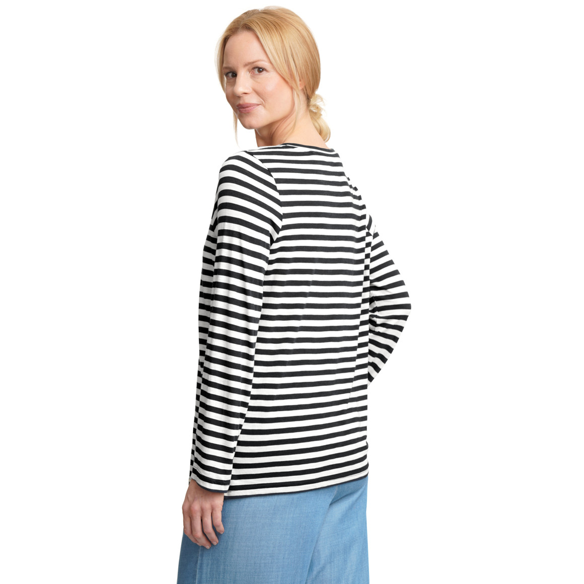 Damen Langarmshirt im Streifen-Look