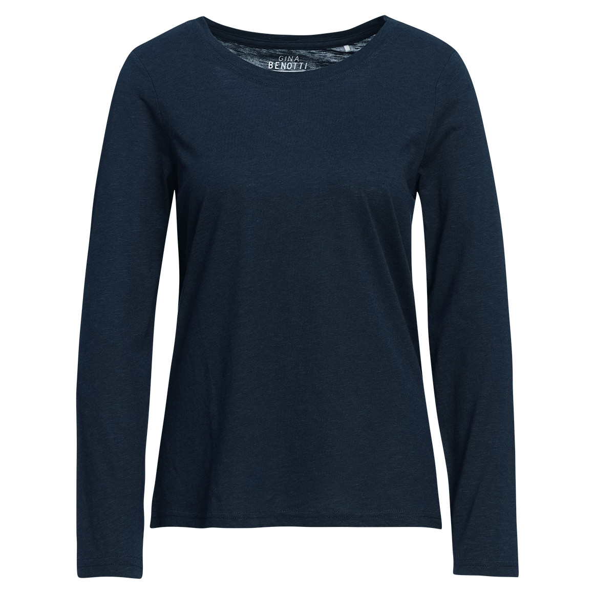 Damen Langarmshirt unifarben