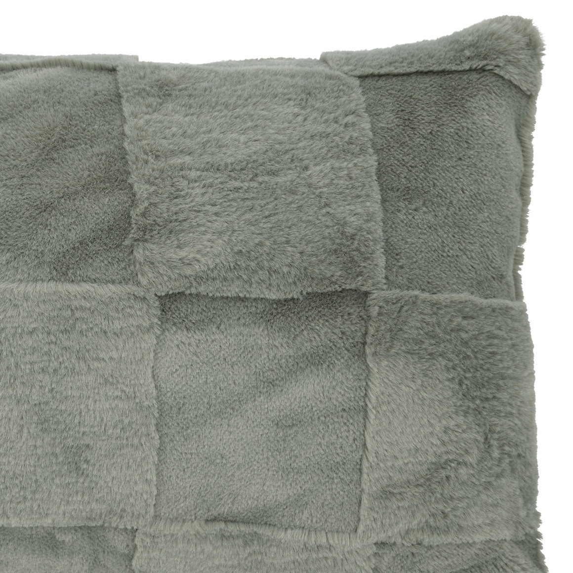 Kissenhülle mit Plüsch