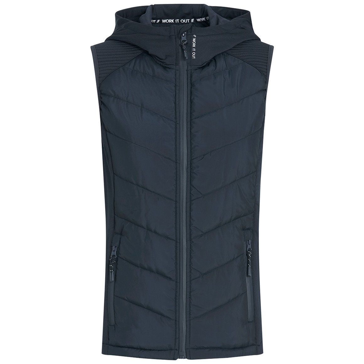 Damen Sport-Weste mit Kapuze