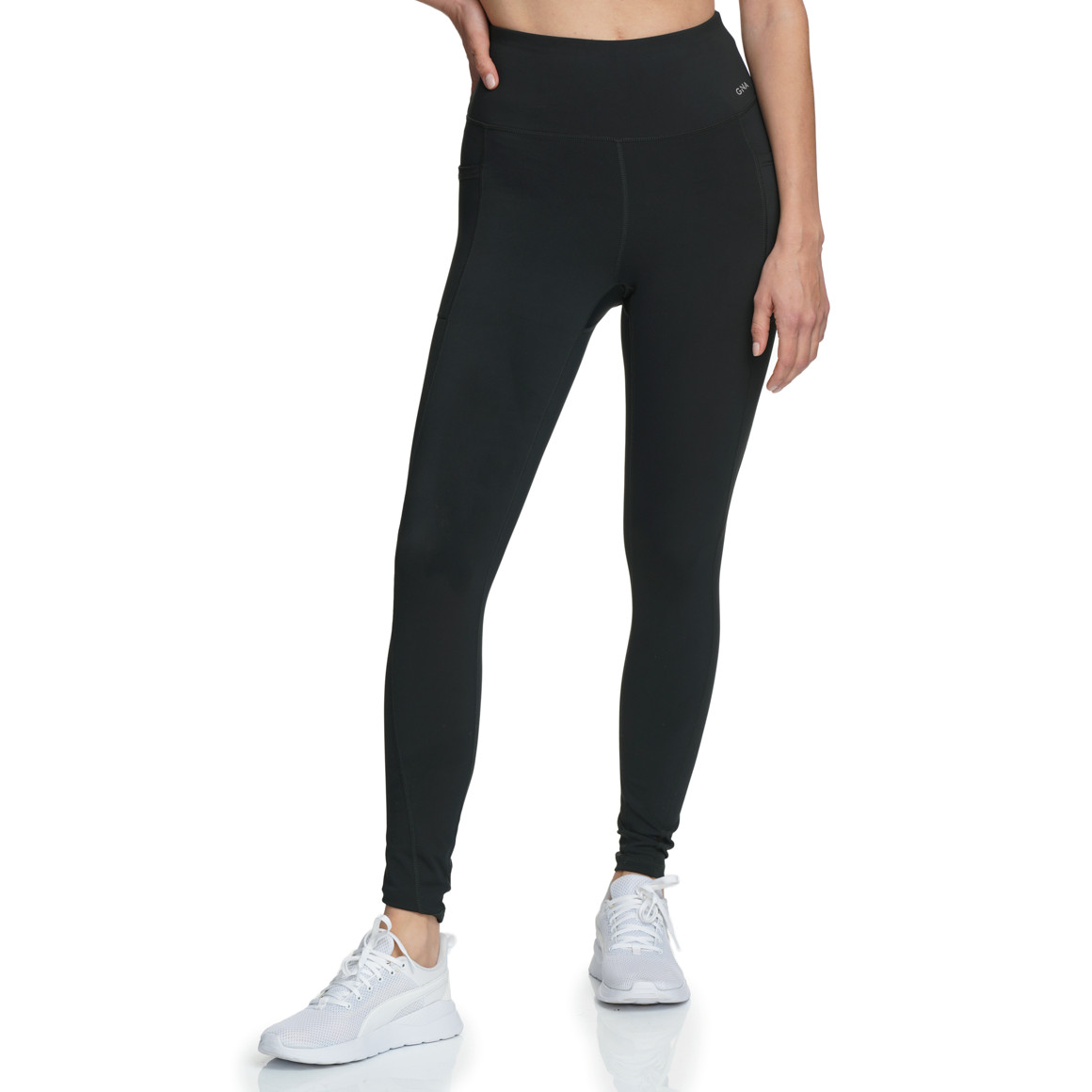 Damen Sport-Leggings mit gummiertem Print