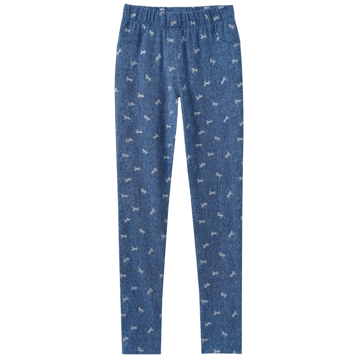 Mädchen Jeggings mit Pferde-Print