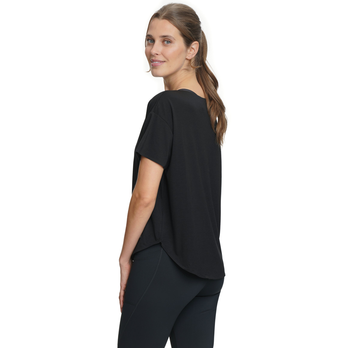 Damen Sport T-Shirt unifarben