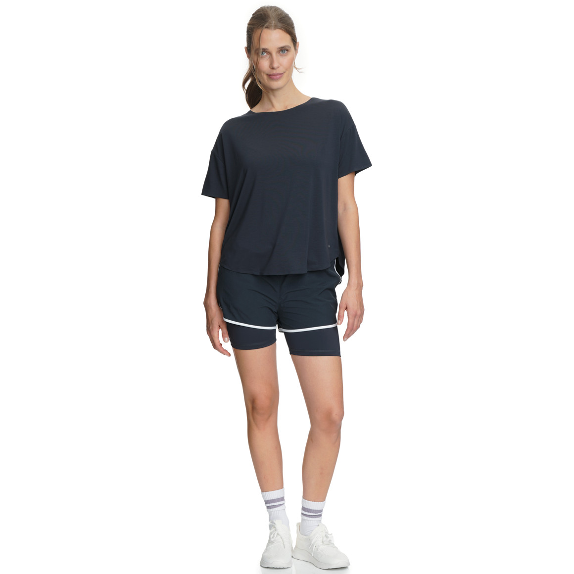 Damen Sport T-Shirt unifarben
