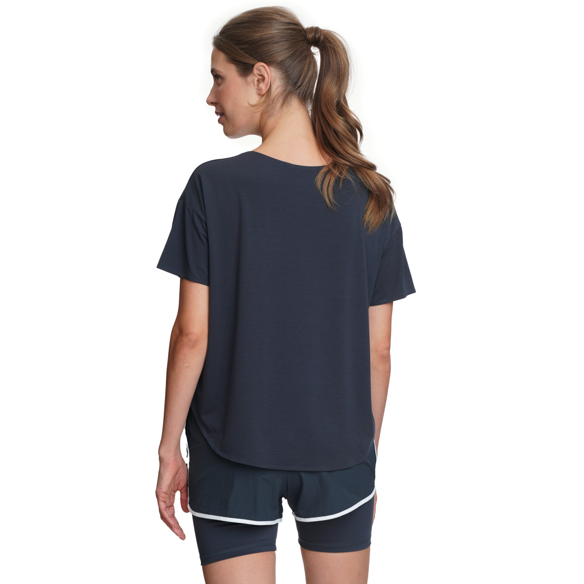 Damen Sport T-Shirt unifarben