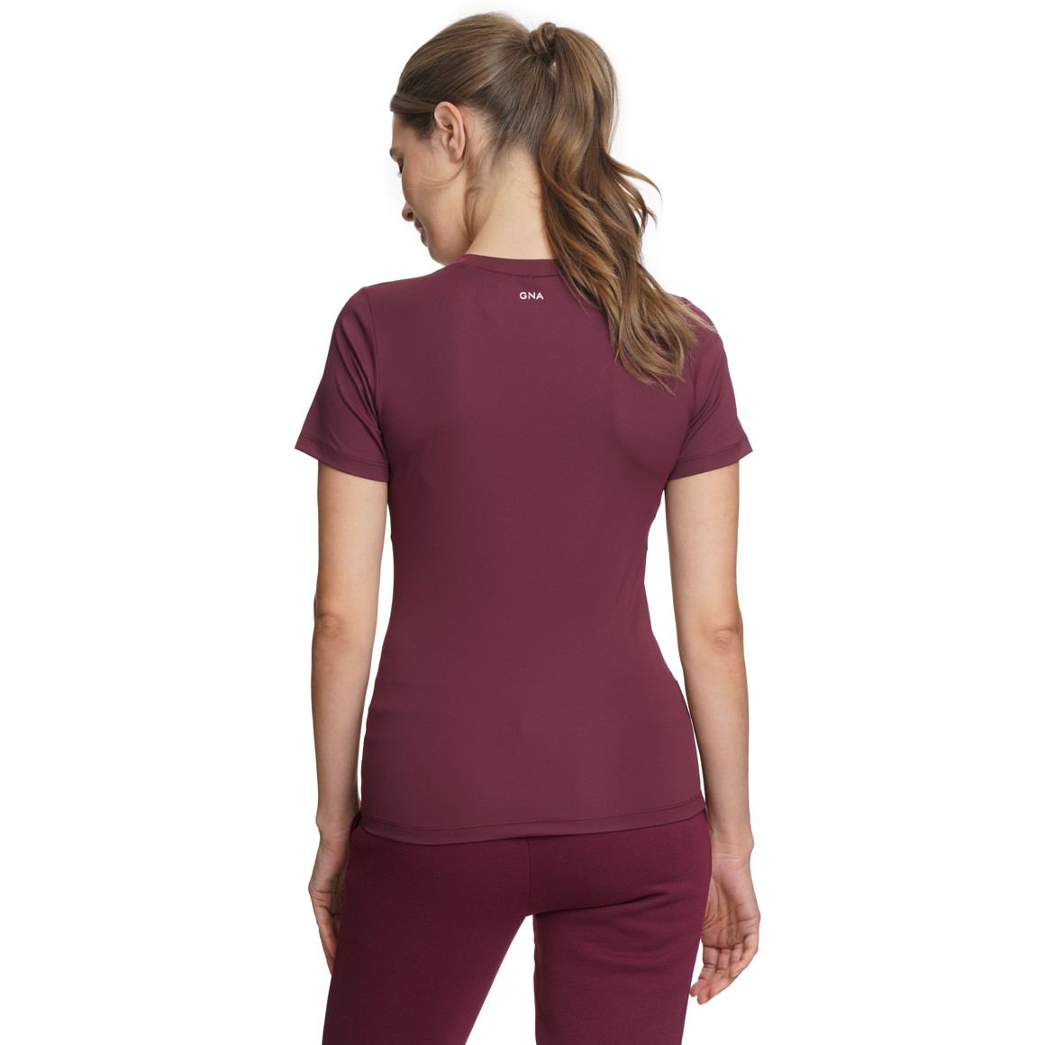 Damen Sport T-Shirt unifarben