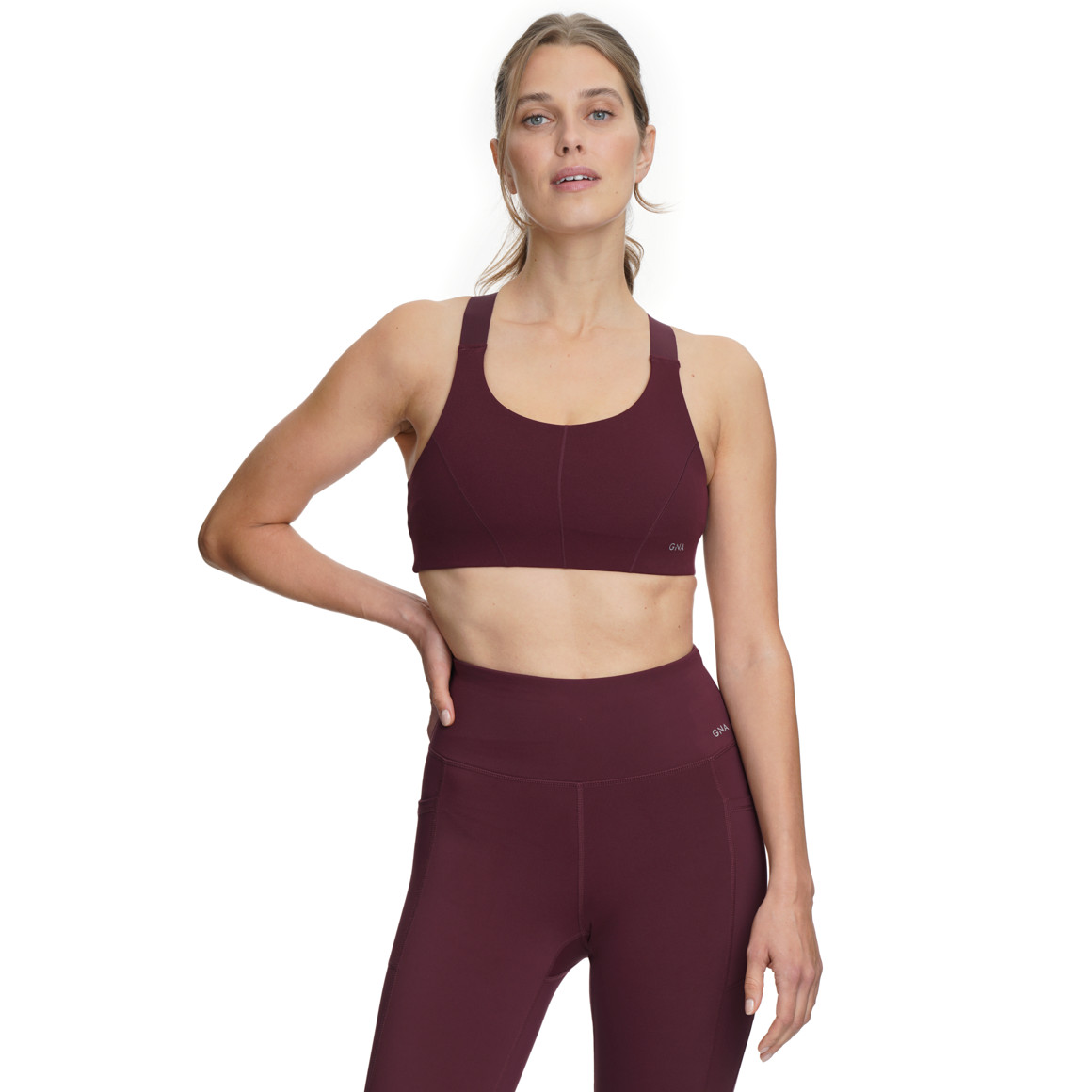 Damen Sport-Bustier unifarben